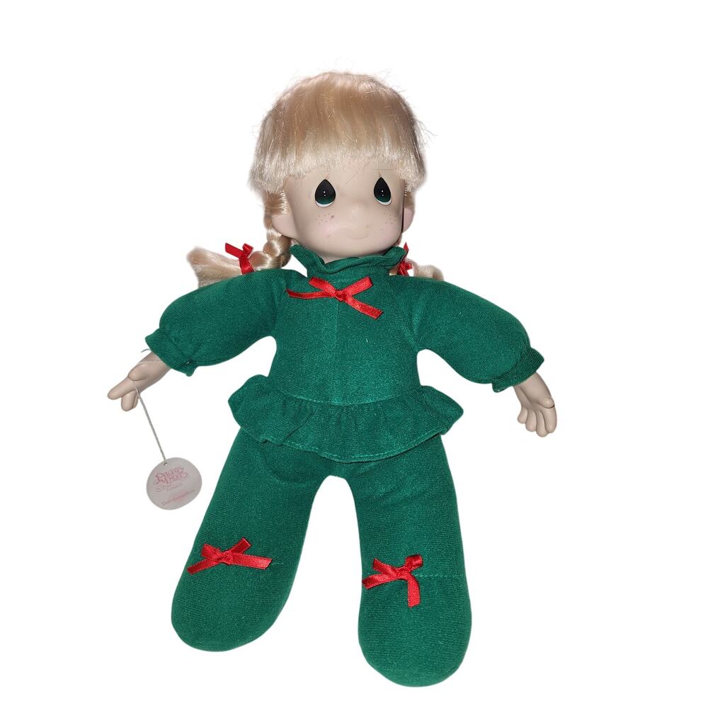 Precious Moments Nikki 1995 Christmas Doll Porcelain Head Hands